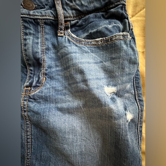 Hollister Distressed Denim Mini Skirt 25 W - Picture 4 of 6